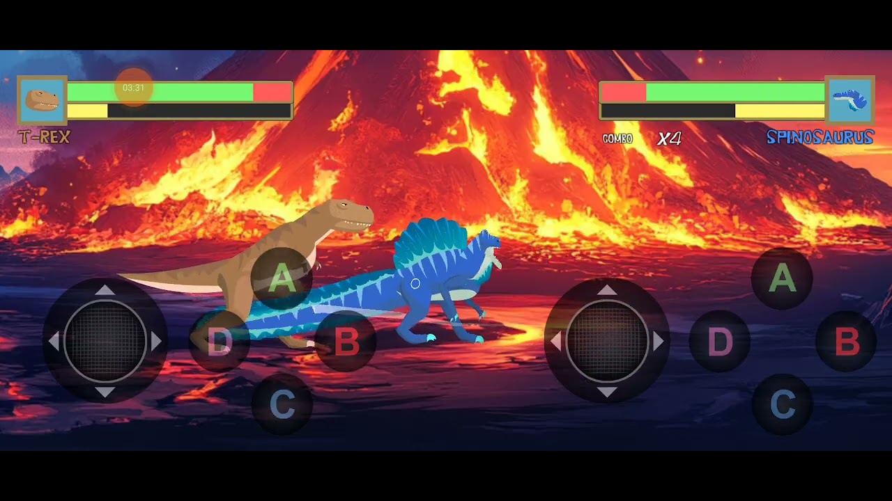 DINOSAURS BATTLE GRAN FINAL [Tyrannosaurus Rex VS Spinosaurus] (a Spino le cayó un meteorito 🗣️🗣️🔥]