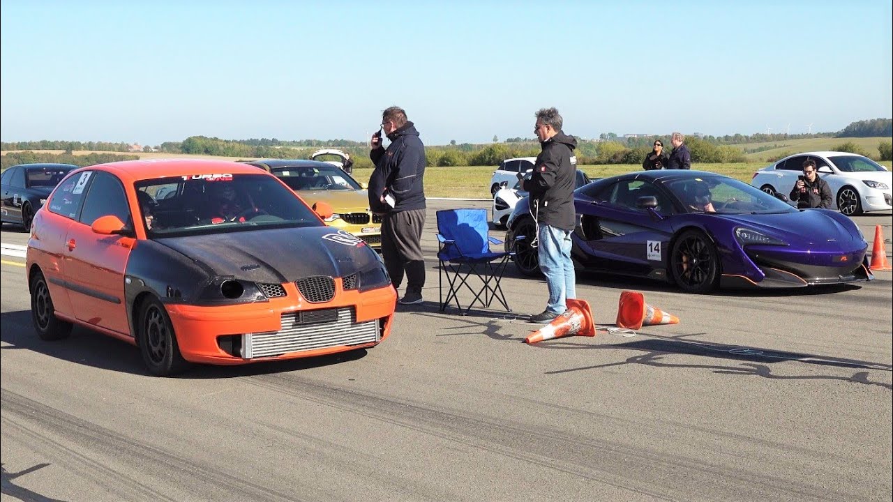 500 PS Seat Ibiza FR TDI vs McLaren 600LT Spider vs BMW M3 - Top Speed Race
