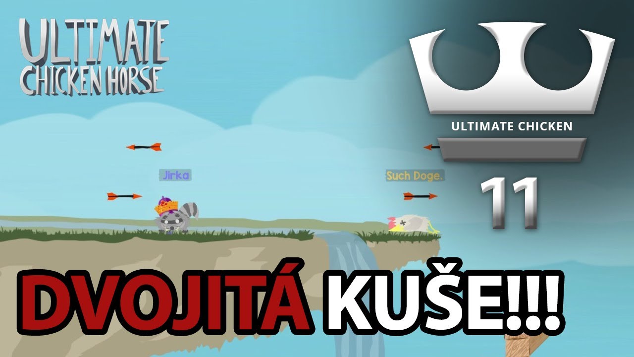 Jirka, GEJMR a MarweX Hraje - Ultimate Chicken Horse 11 - Dvojitý kuše!