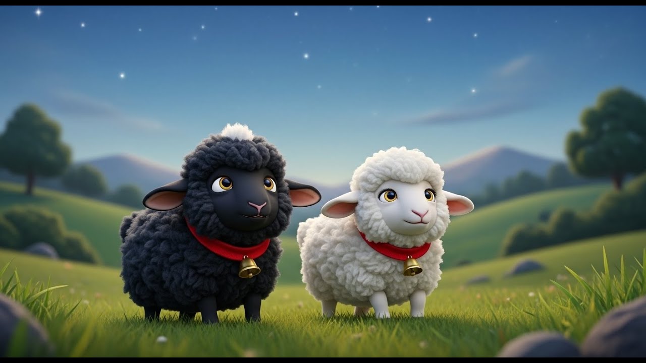 أغنية المزارع والخروفين 🐑🖤🤍 | كرتون أطفال مضحك ومحبوب