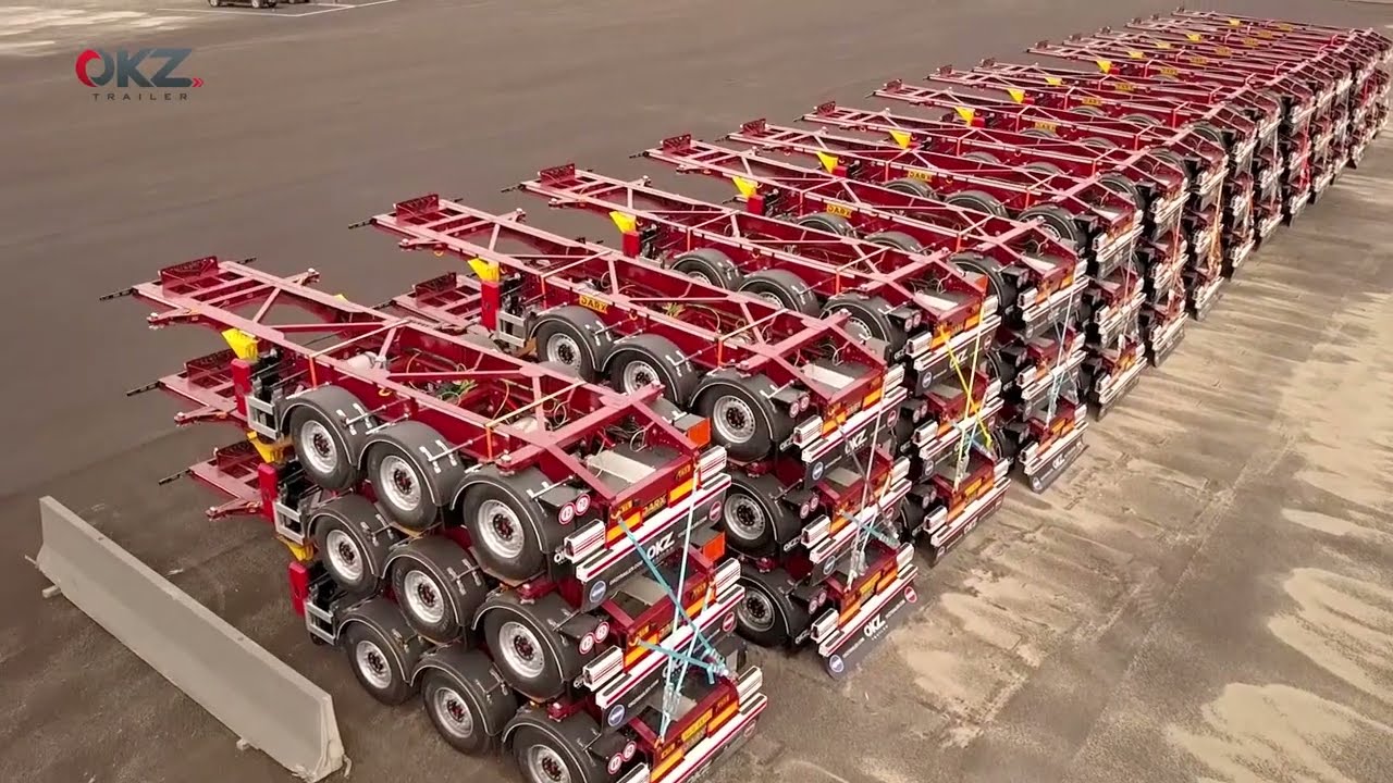 OKZ TRAILER - Consegna di 70 semirimorchi portacontainer Darx all&rsquo;azienda INTERMODALTRASPORTI