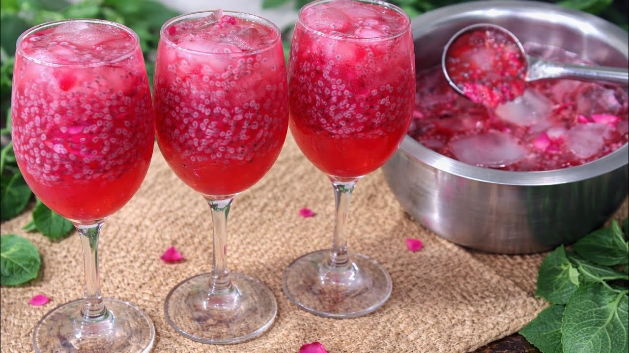 न फूड कलर​, न  चीनी ठंडा ठंडा Rose Sarbat/रमजान स्पेशल  sarbat 🍸