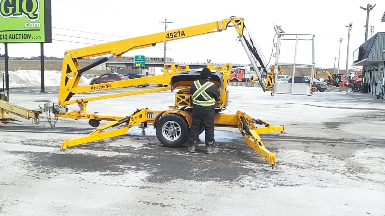 NACELLE ARTICULÉ SUR REMORQUE HAULOTTE 1 ESSIEU 45' 2018 / 5CUAJ2013JA000035