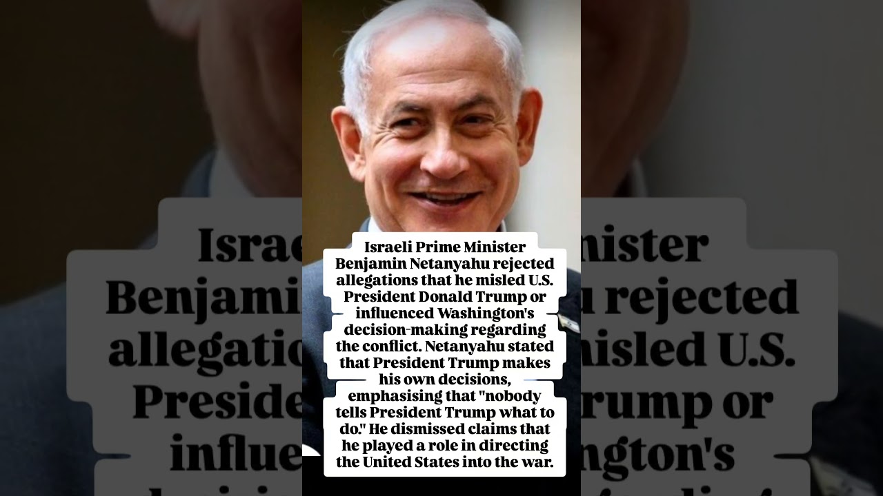 Netanyahu Breaks Silence on Trump War Claims | #Shorts