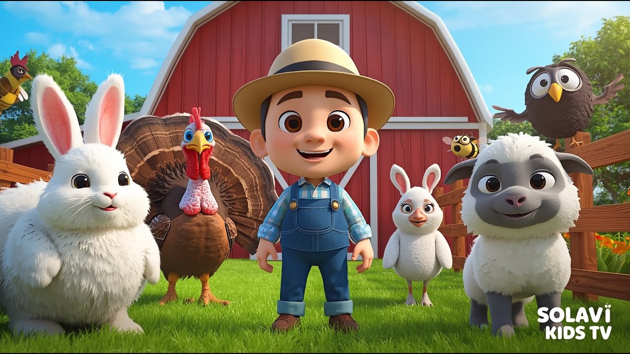 Old MacDonald Had a Farm Part 2 🚜 Rabbit, Bee & More Animals Song for Kids | Solavi Kids TV