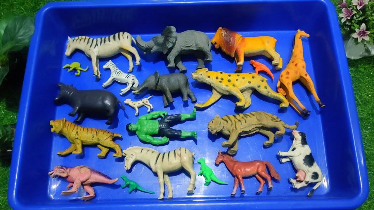 Satisfying Animal Toys Collection | Lions, Tigers, Dinosaurs, Superhero & Cow