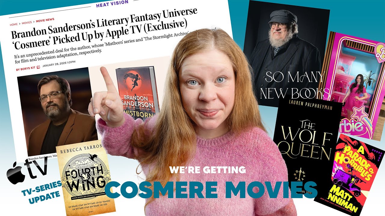 Mistborn & Fourth Wing TV-series News, Info from George RR Martin & Many New Books | Book News Feb