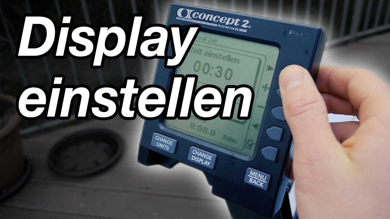 Wie du das DISPLAY am Rudergerät richtig bedienst und abwechslungsreiche WORKOUTS einstellst