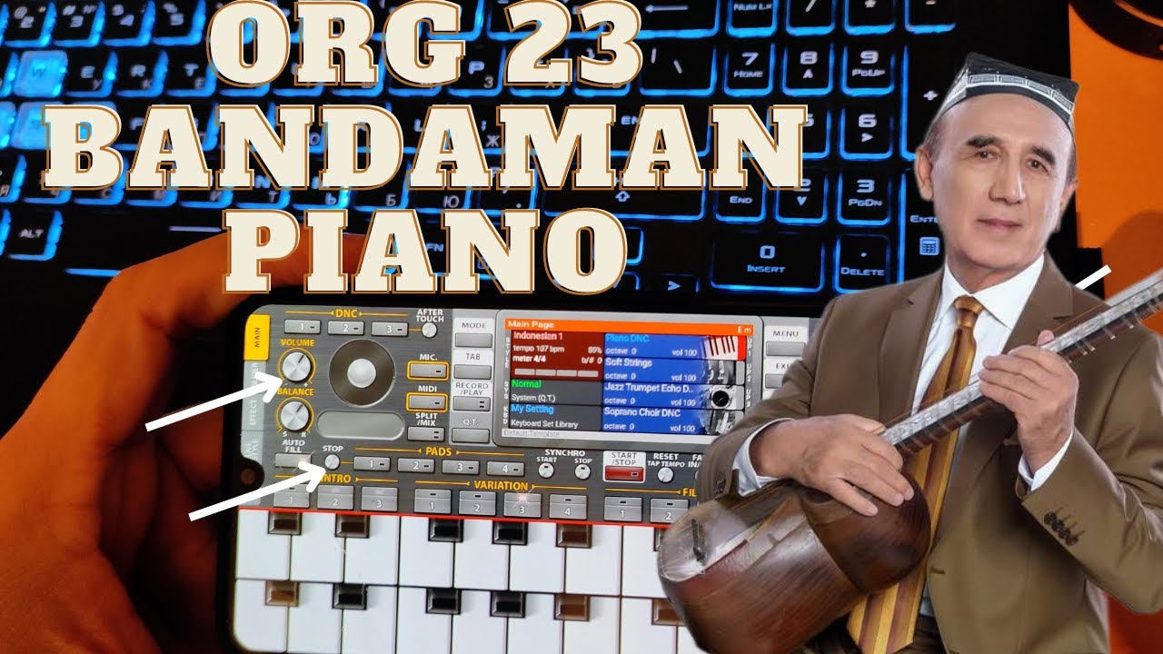 Bandaman ORG 2023 Chalishni o'rganamiz #piano #2023 #uzmusic #org2023