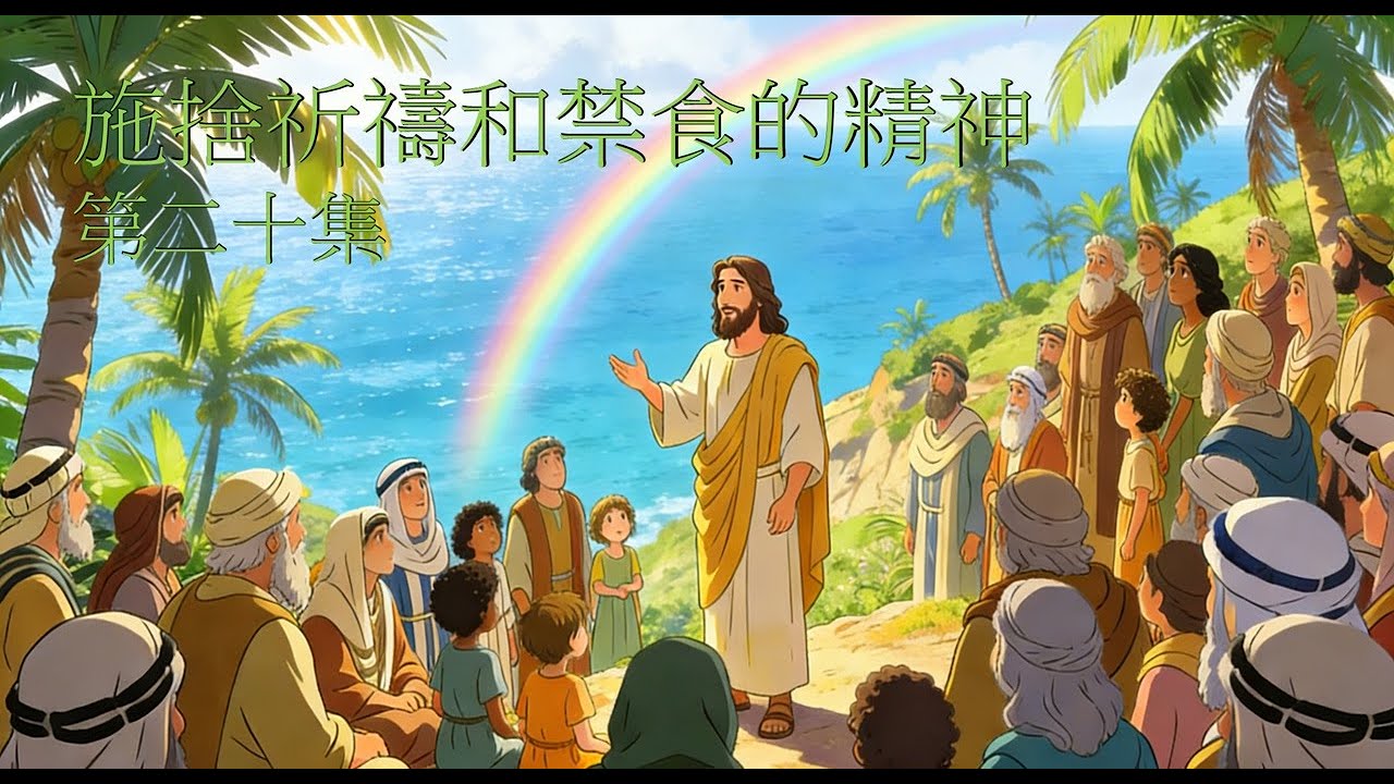 耶穌公開傳教首年(20)-施捨祈禱和禁食的精神(瑪6:1-18)(普通話)#AI生成