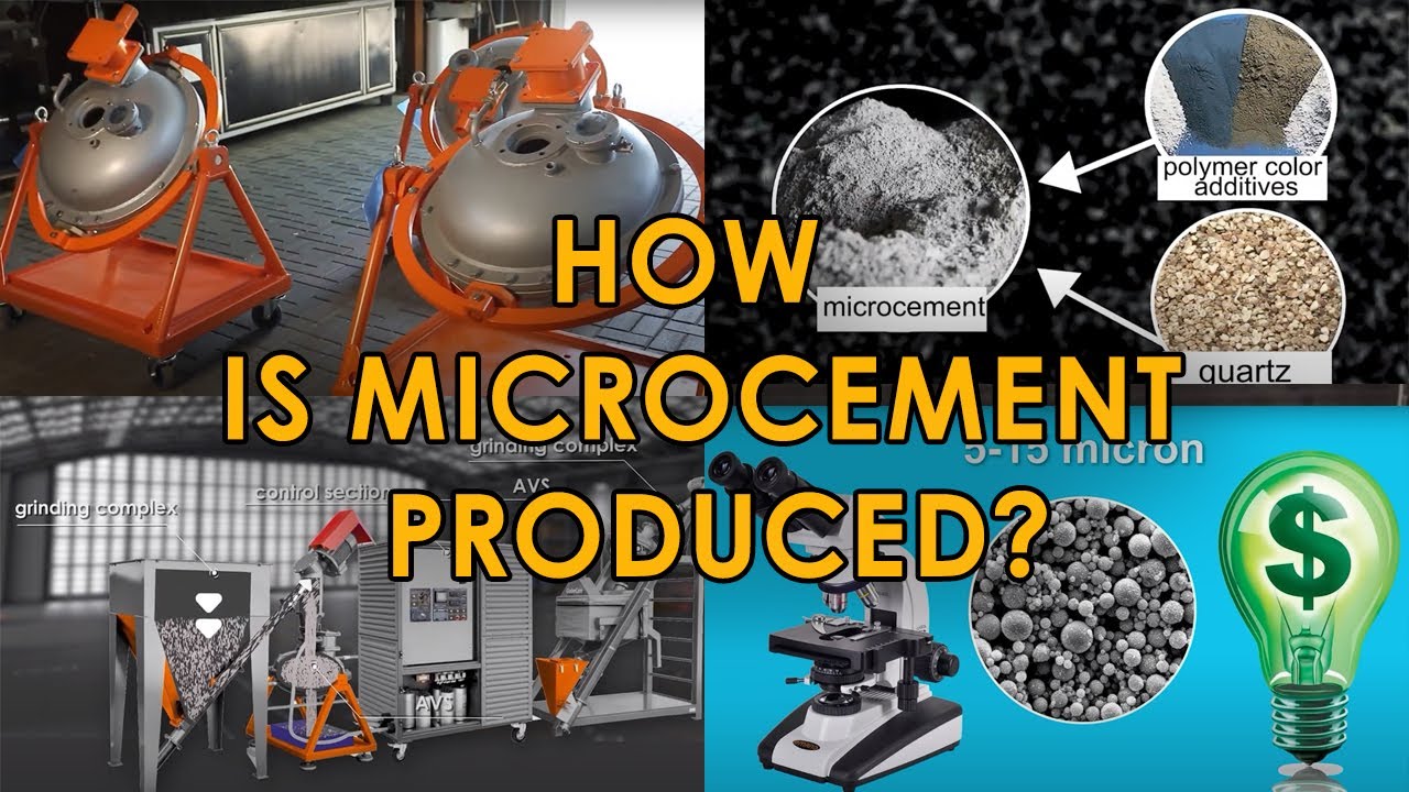 Microcement production in a vortex layer device