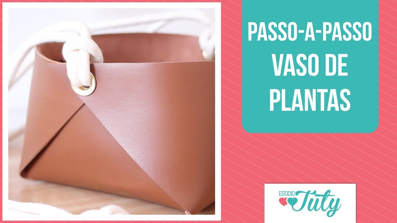 DIY - Suporte para plantas com material sintético   |   Thiara Ney