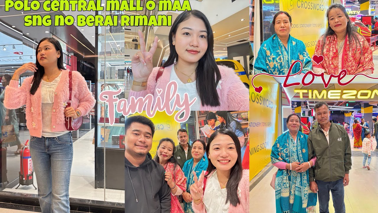 First time maa by babu no polo central mall o berai rikha 😍 | Ani bwkrajwk khe tongthok jak ❤️🤗