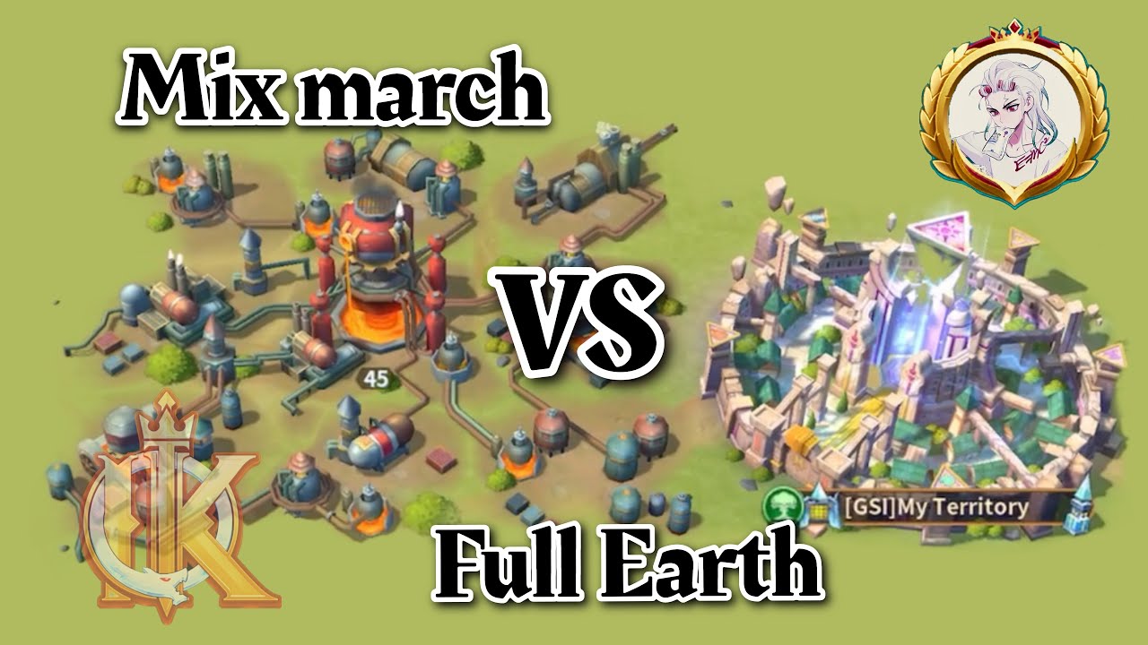Infinity Kingdom - IA lvl 45 ( Mix march VS full earth )