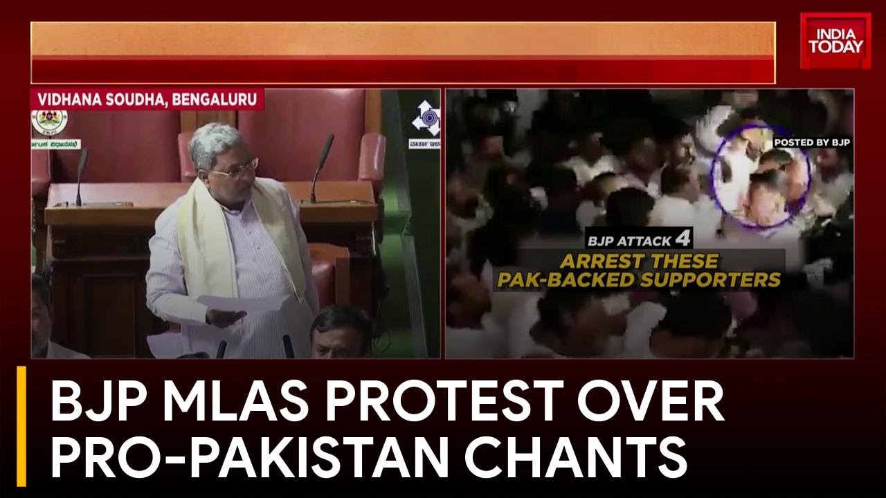 Pro-Pakistan Chants Spark Protests in Karnataka Assembly: BJP MLAs in Uproar | Karnataka News