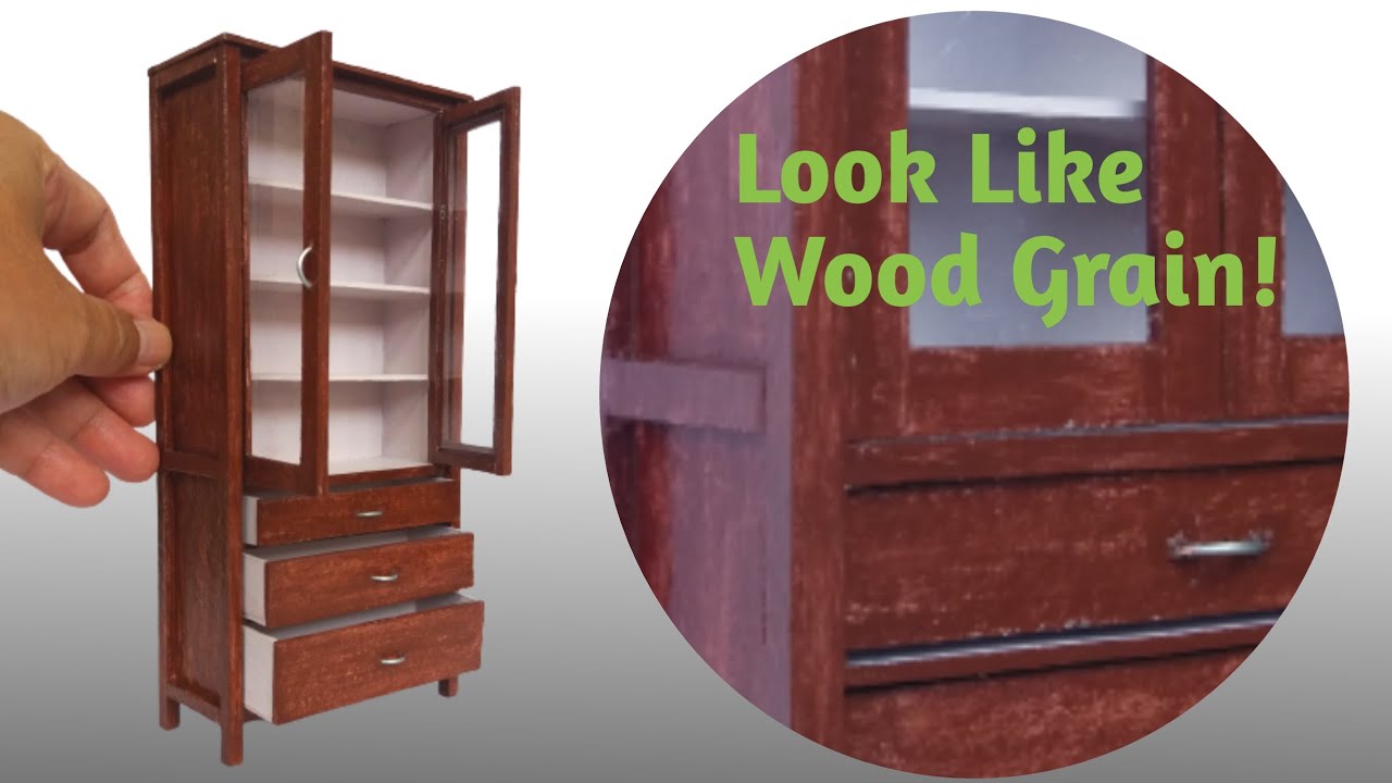 DIY Miniatur Lemari | Miniature Display Cabinet Made of Cardboard