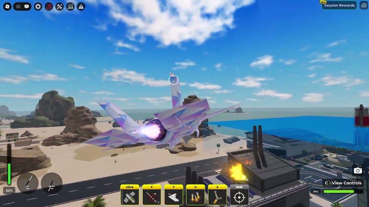 Destroying War Tycoon server with the new F-35A Lightning II