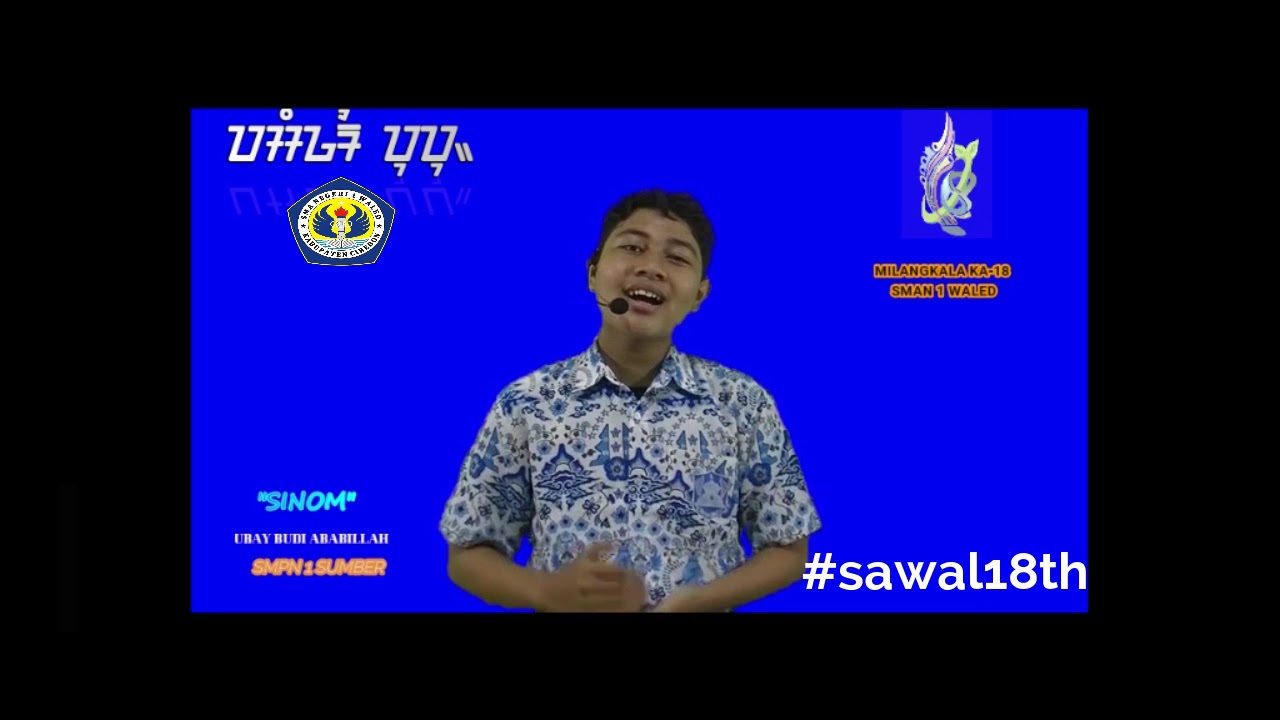 LOMBA PUPUH SUNDA SINOM UBAY BUDI ABABILLAH SMPN 1 SUMBER 1-HARLAH KE-18 SMAN 1 WALED
