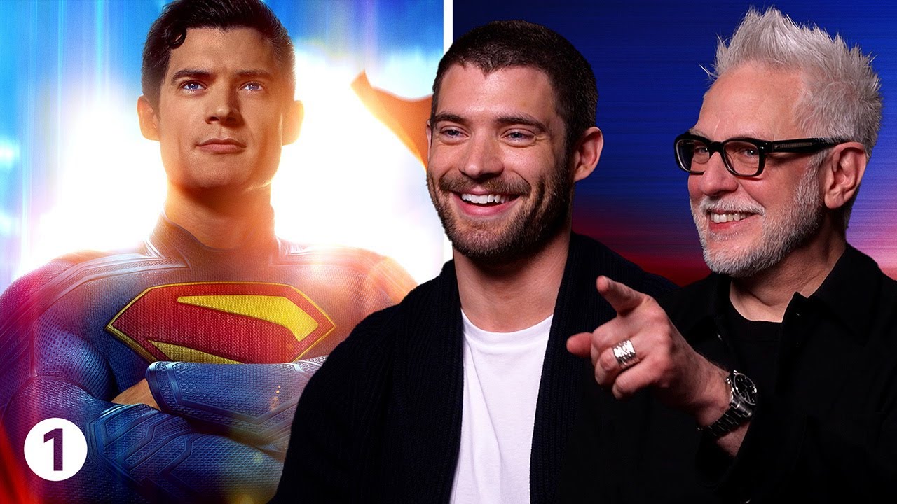 Superman's David Corenswet and James Gunn on being a nerd and getting hung by your underwear