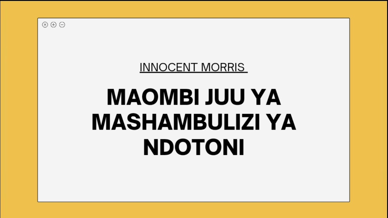 Maombi Juu ya Mashambulizi ya Ndotoni by Innocent Morris