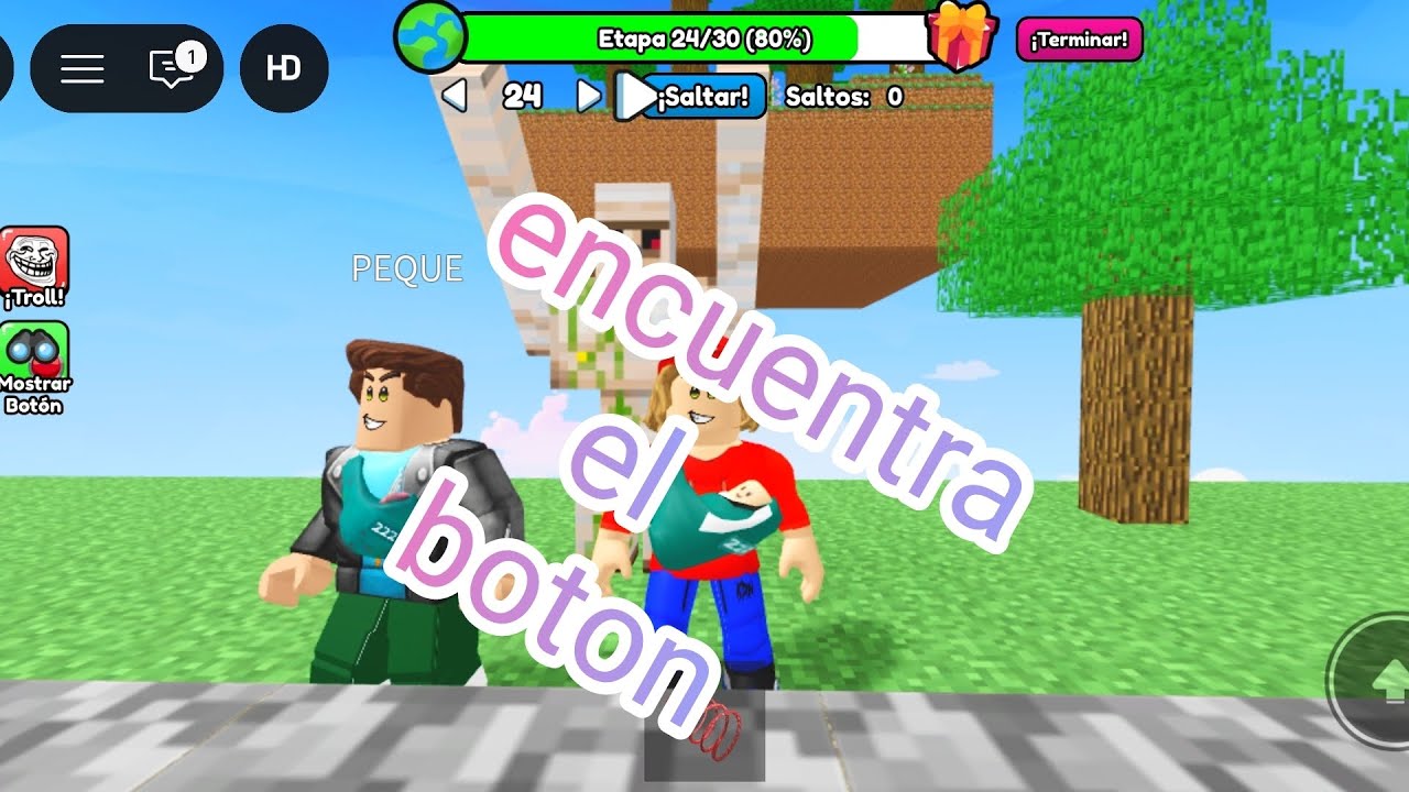 Encuentra el botón en #roblox 
