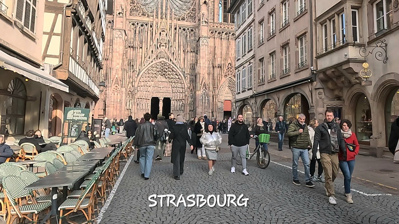 Strasbourg in March ❤️ 4K ✨️ France 🇫🇷 No commentary 🚶‍♂️