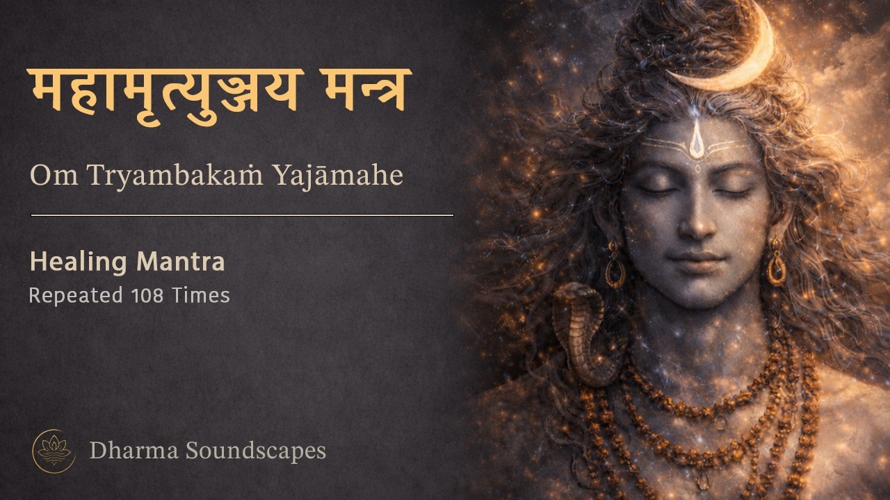Mahāmṛtyuñjaya Mantra | Om Tryambakam | 108× Healing Chant | Maha Shivaratri