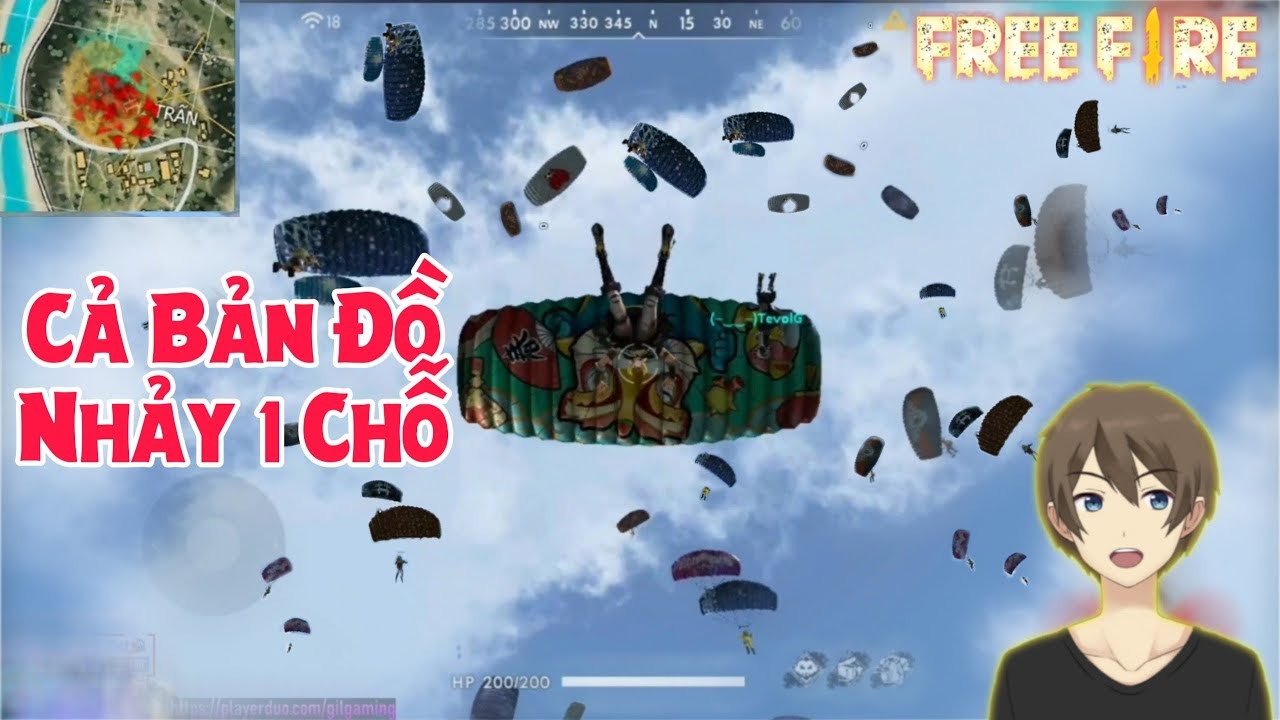 [Free Fire] Sẽ Ra Sao Nếu Cả Bản Đồ Nhảy Cùng Một Khu Vực ? | Lag Cả Tiếng Đạn😰😰
