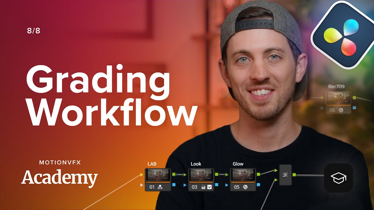 Полный процесс цветокоррекции — Академия цветокоррекции DaVinci Resolve 8/8 — MotionVFX