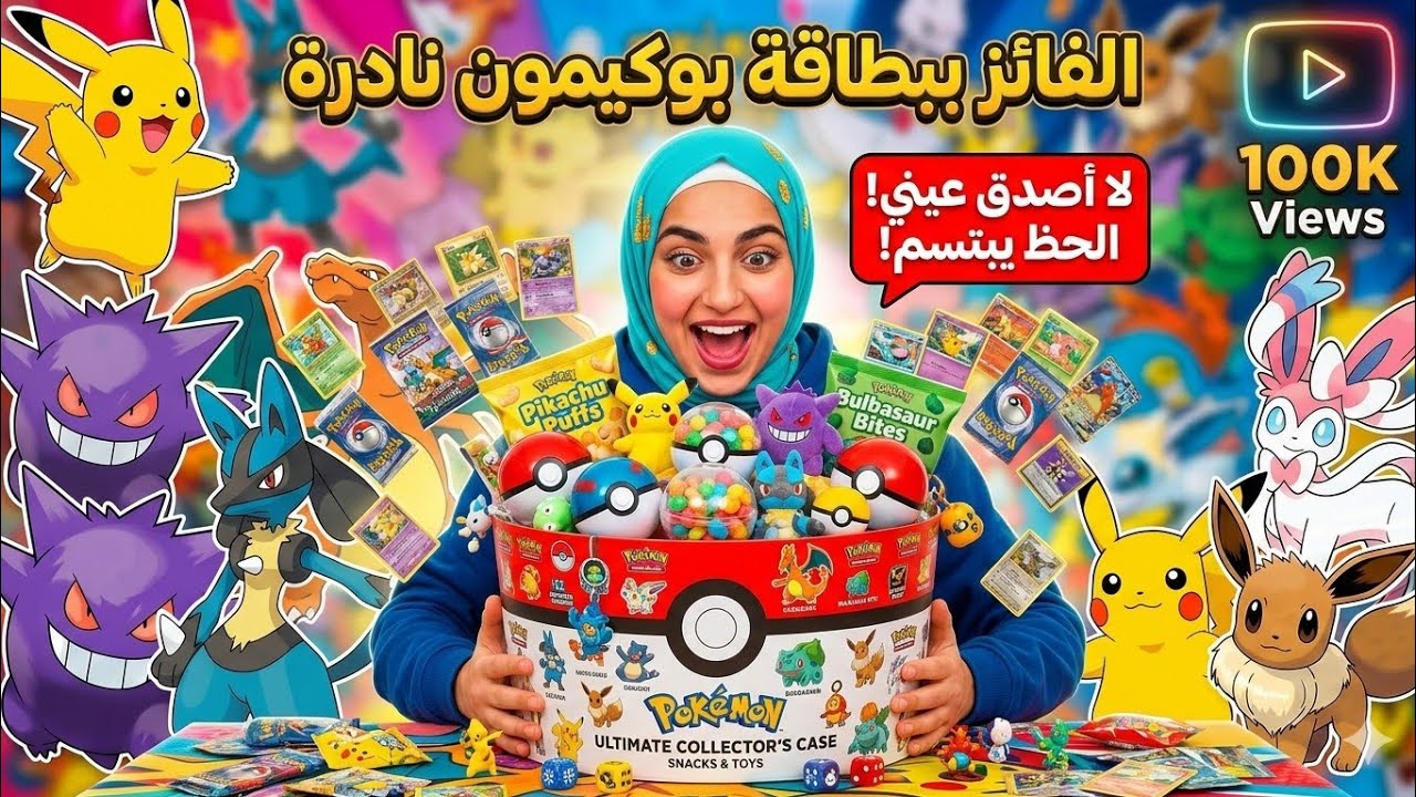 بوكيمون بارتي! 🎉 فتحت صندوق حلويات وسناكس بيكاتشو العجيبة (Pikachu Snacks) ⚡
