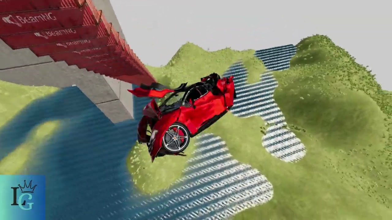 Cars vs Death fall #3 - BeamNG Drive