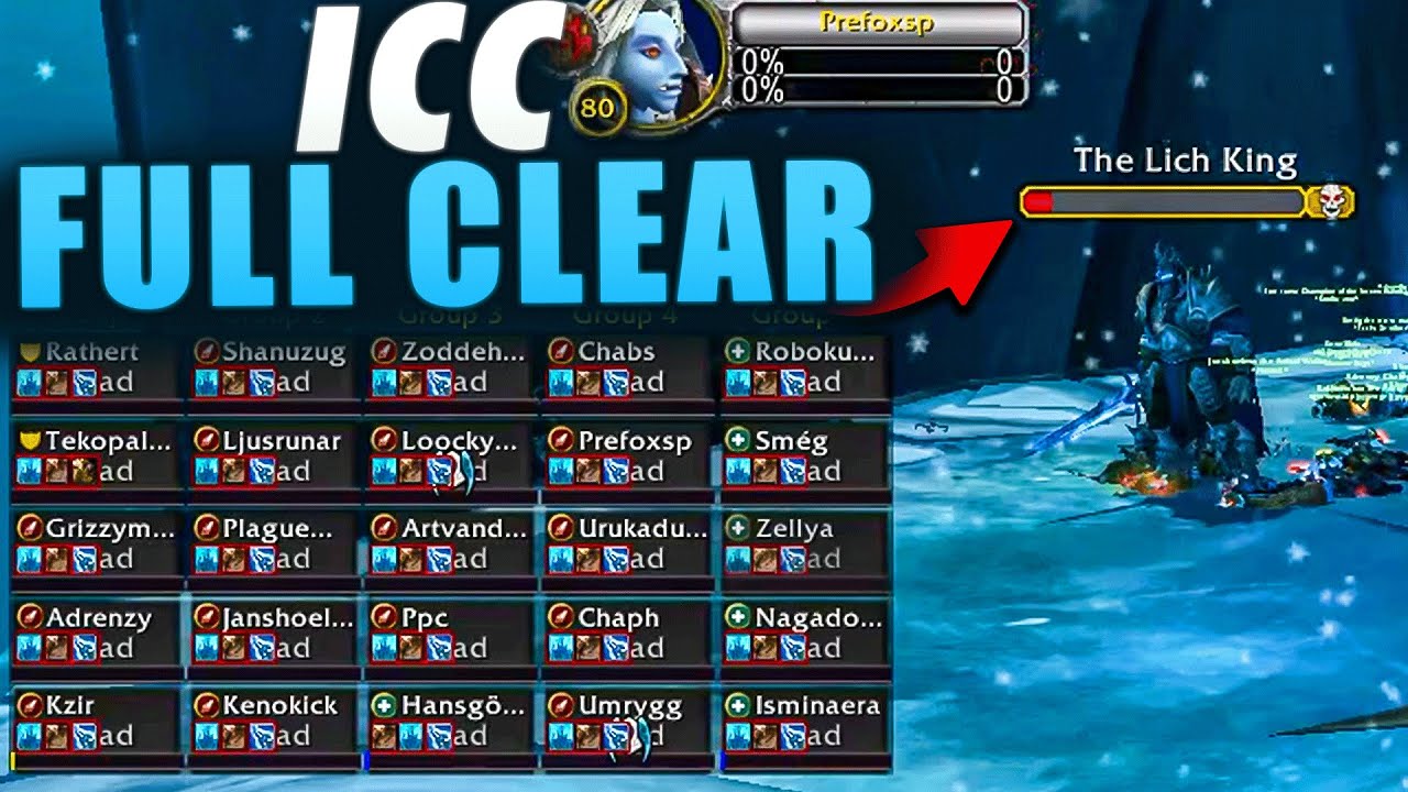 The First ICC GDKP Raid VS Lich King