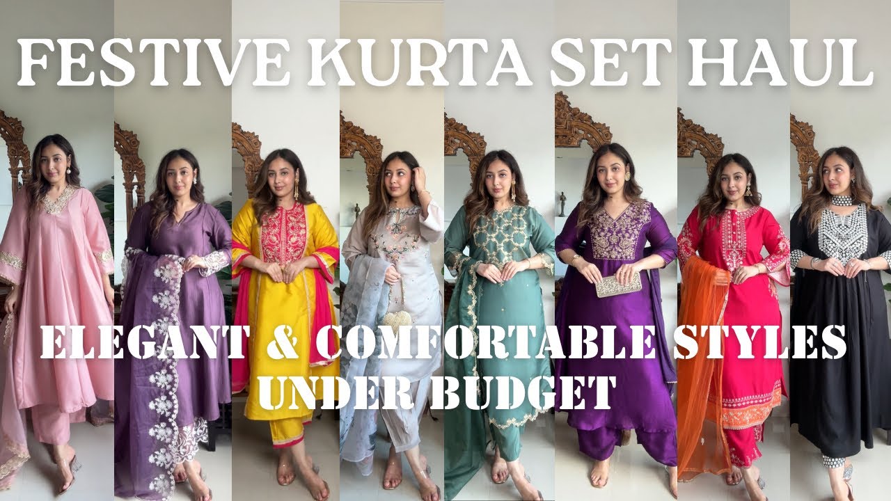 ✨ Affordable Festive Kurta Sets for Navratri & Dussehra | Elegant & Must-Have Outfits 2025 💫