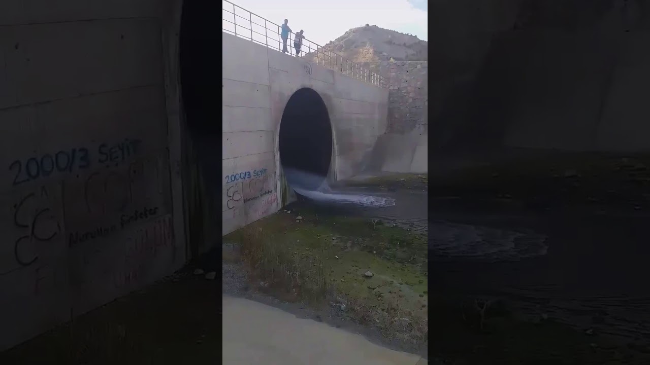 Baraj kapağı a&ccedil;ılışı sonu efsane..