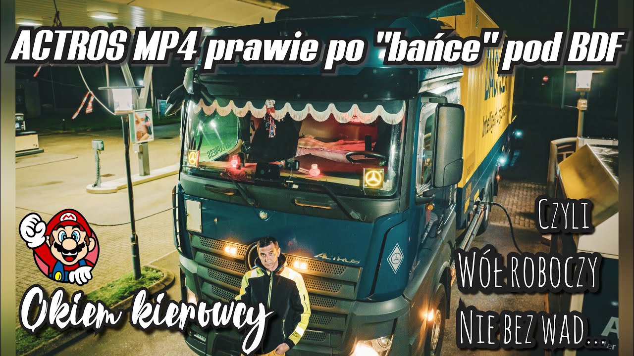 Mercedes Actros MP4 po prawie 1.000.000 KM pod BDF-wady i zalety okiem kierowcy.Vlog z linii DK-D-DK