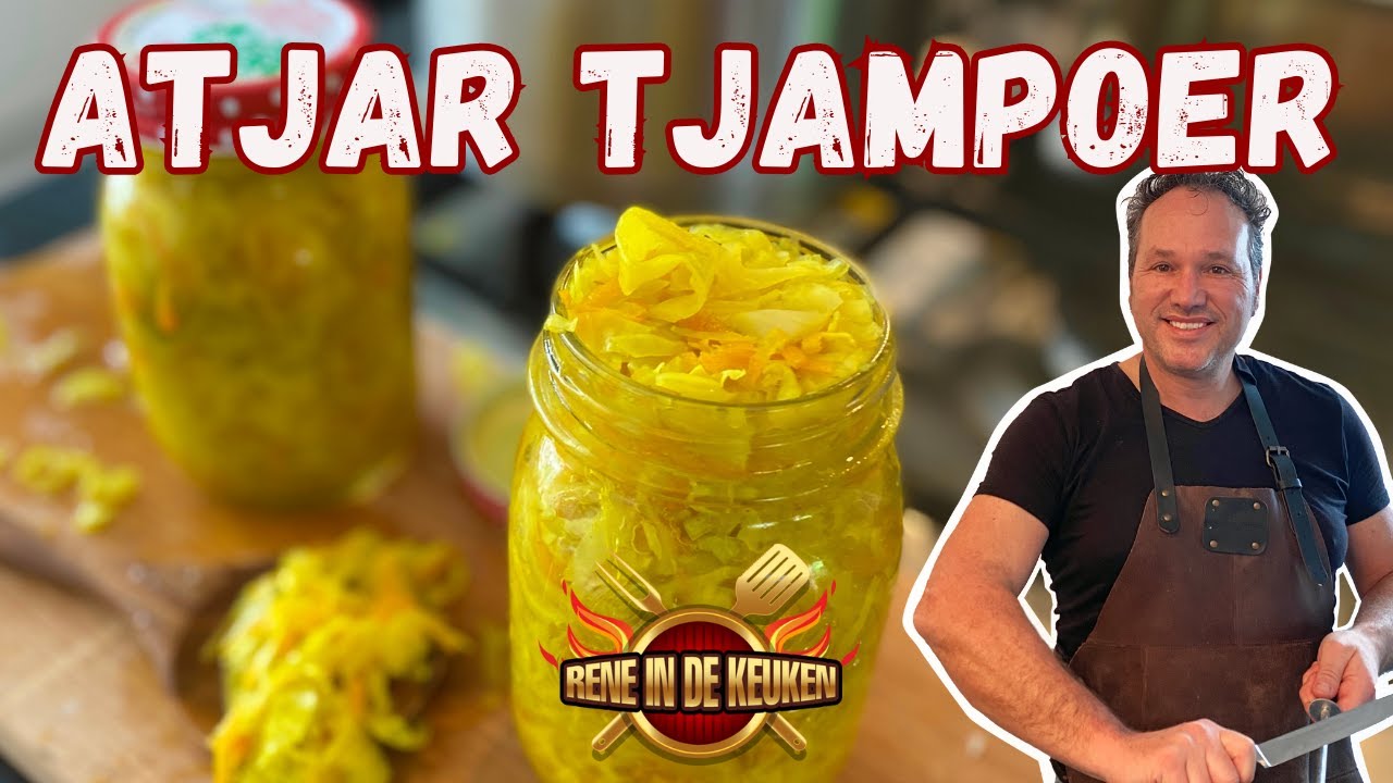Maak zelf Atjar Tjampoer. Lekker bij de Indonesische rijsttafel.