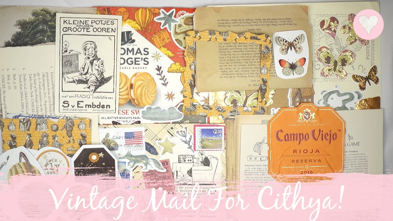 Sending Vintage Mail 🥰❤️#kawaiistationery #sticker #happymail