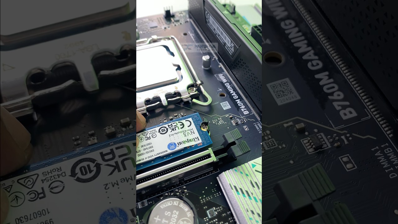 NvMe SSD installation on Gaming Motherboard #shorts