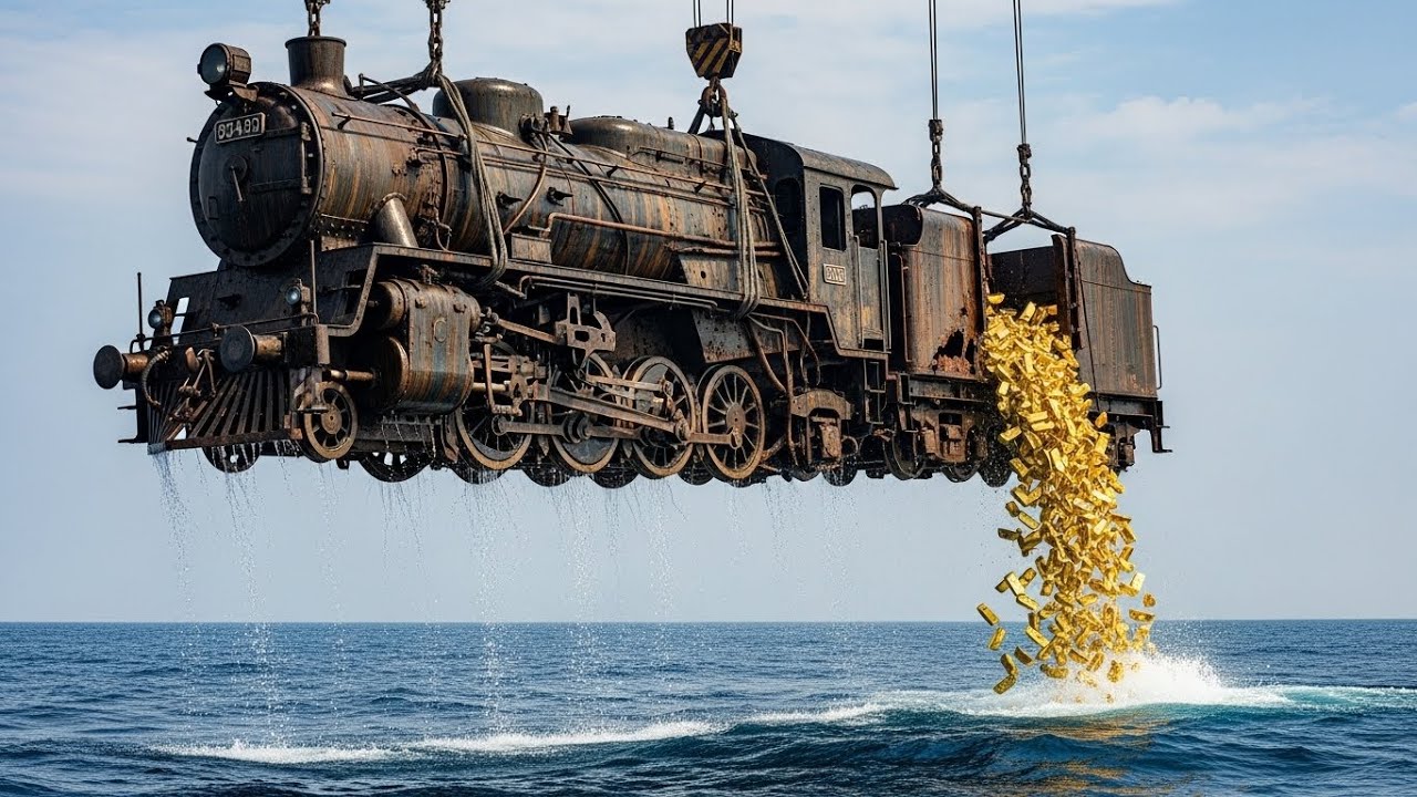 Salvaging WWII Treasure Train Carrying 80 Tons of Gold, Buried for a Century Beneath the Ocean Floor