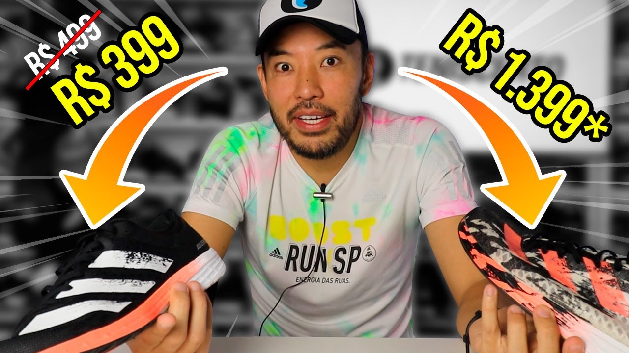 BARATO vs CARO diferen&ccedil;a entre os t&ecirc;nis da ADIDAS