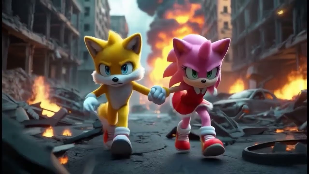 SONIC 3 | Sonic Amy Rose 🌹 And Toiletor Monster Transformation Story 🎭