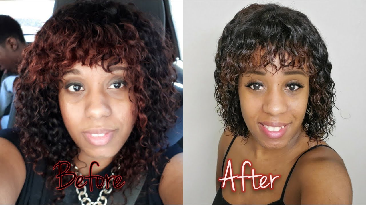 How to thin out your old wig w thinning razor | Human Curly Hair | SHAKE N GO WET N WAVY DEEP WAVE