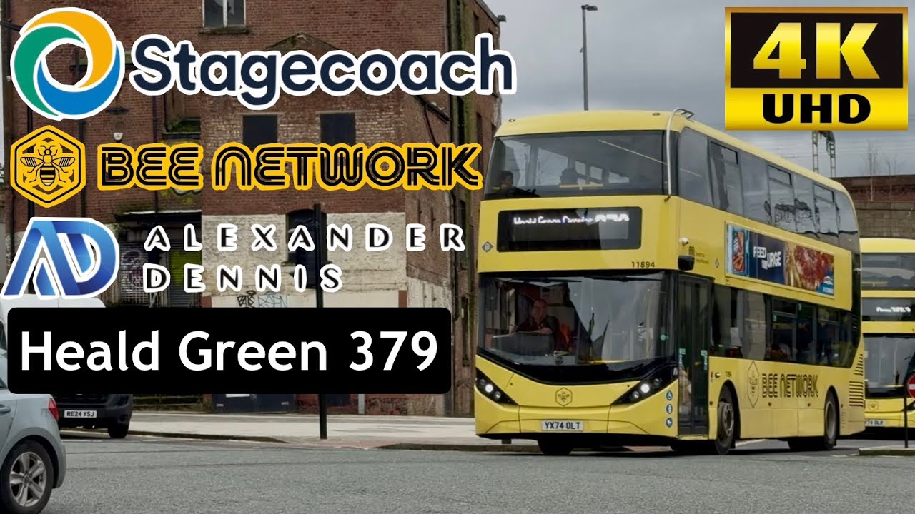 [Stagecoach Bus Manchester Bee Network: 379 Stockport to Bramhall Village, Cheadle Hulme, Gillbent]