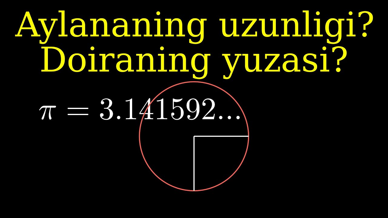 Aylana uzunligi qanday hisoblanadi ? Doira yuzasichi ? Abiturent Matematika DTM Test Geometriya