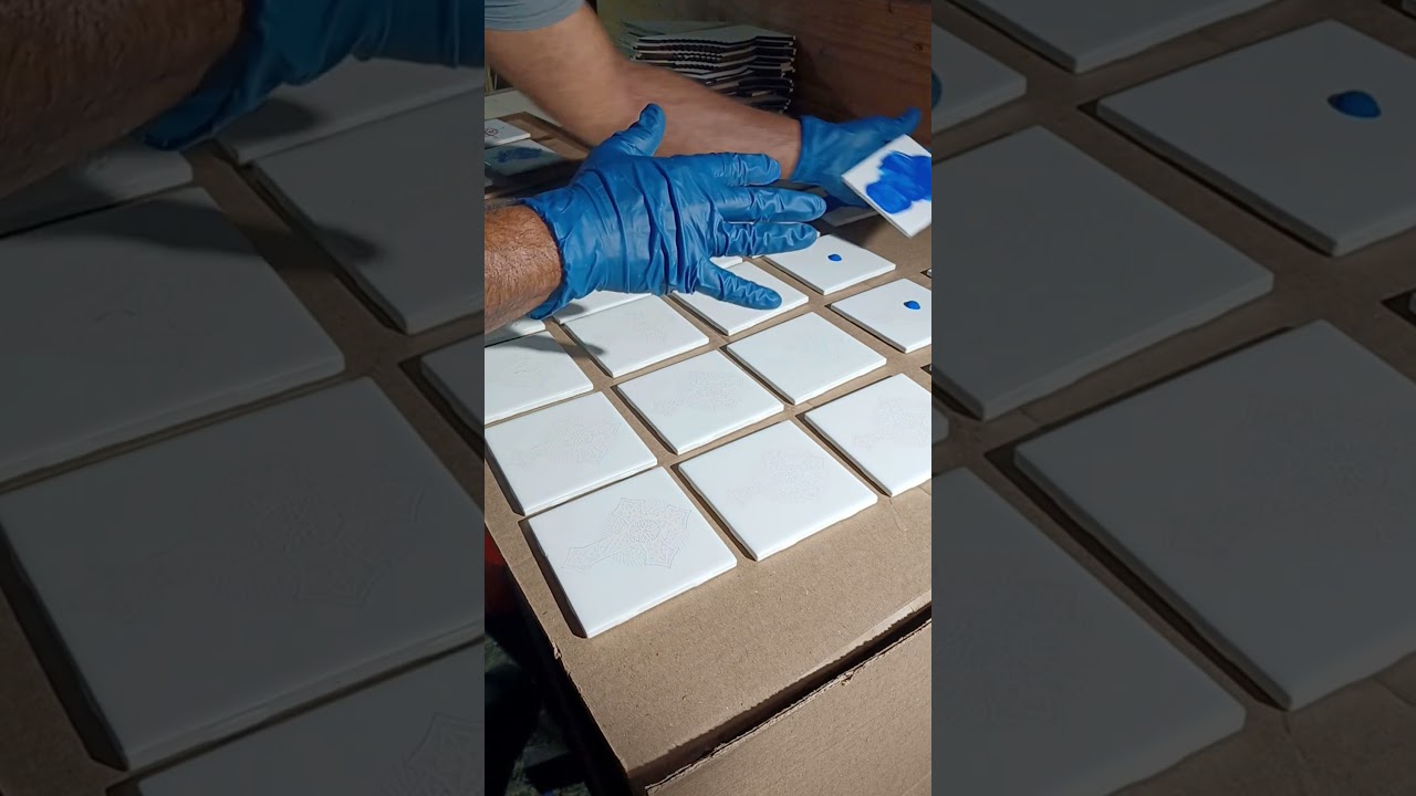 Laser engraving tiles. paint backfill. #art #laserengraving #foryou