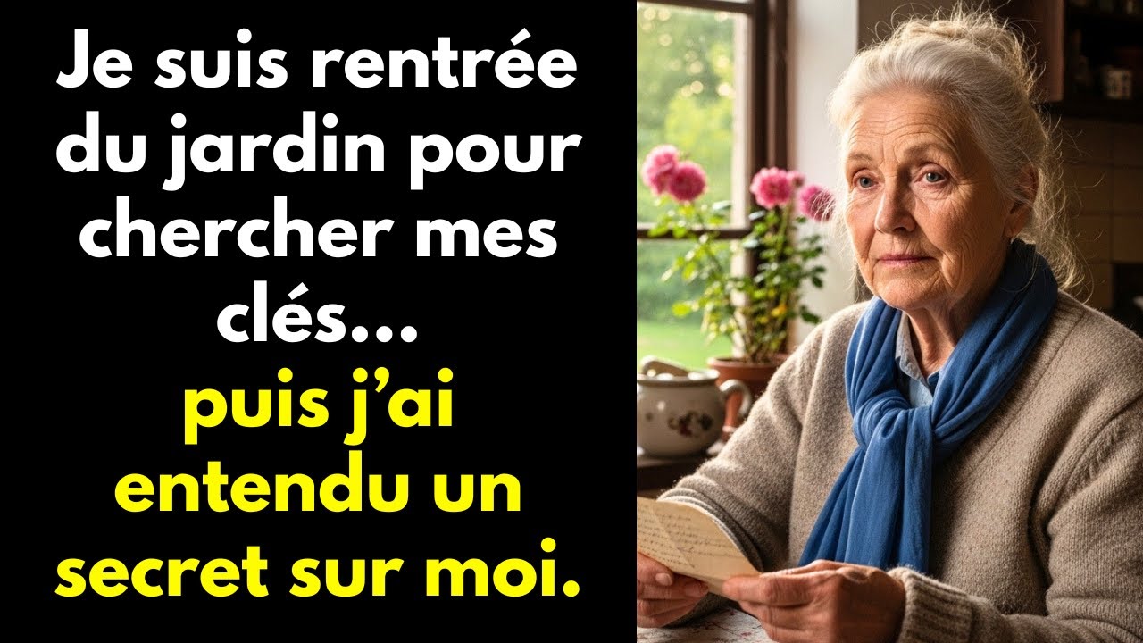 Je suis rentrée du jardin pour chercher mes clés… puis j’ai entendu un secret sur moi.