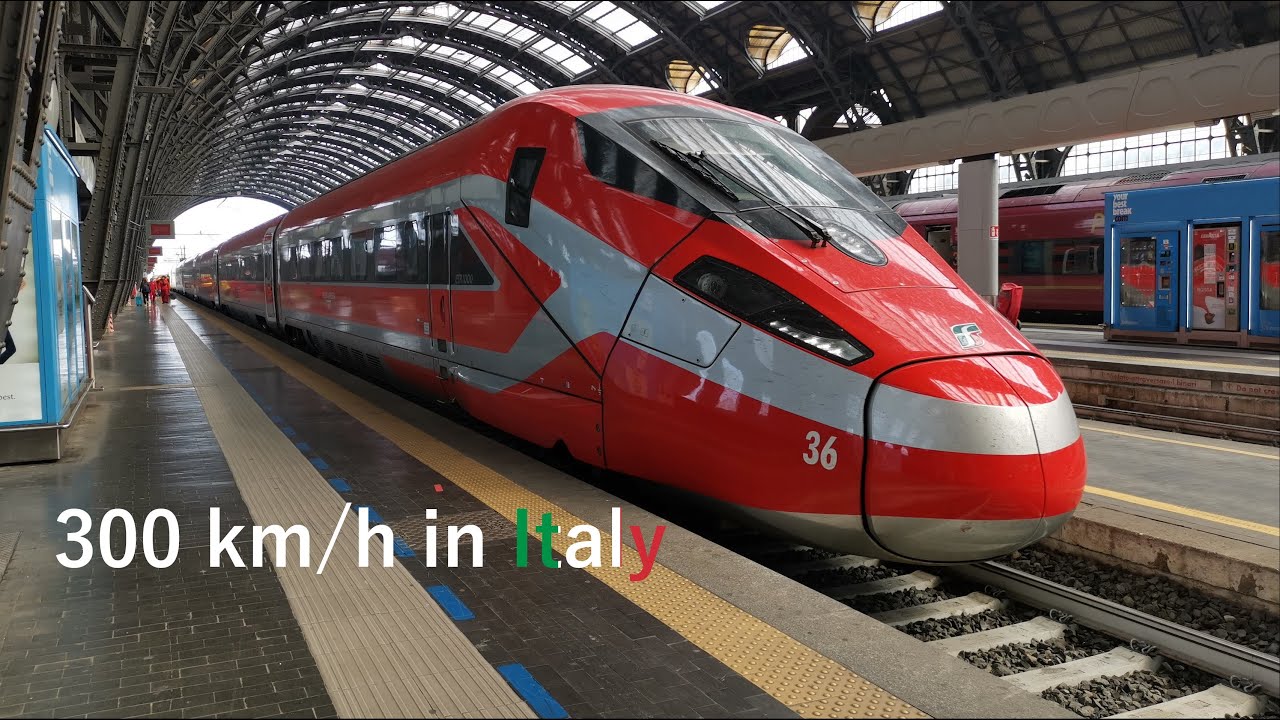 Onboard Italy's fastest train in 4K
