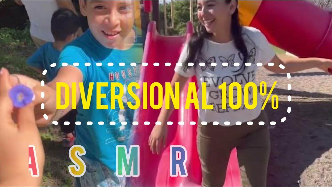 ASMR VLOG 4K SUBIÉNDOME A LOS JUEGOS DE NIÑOS