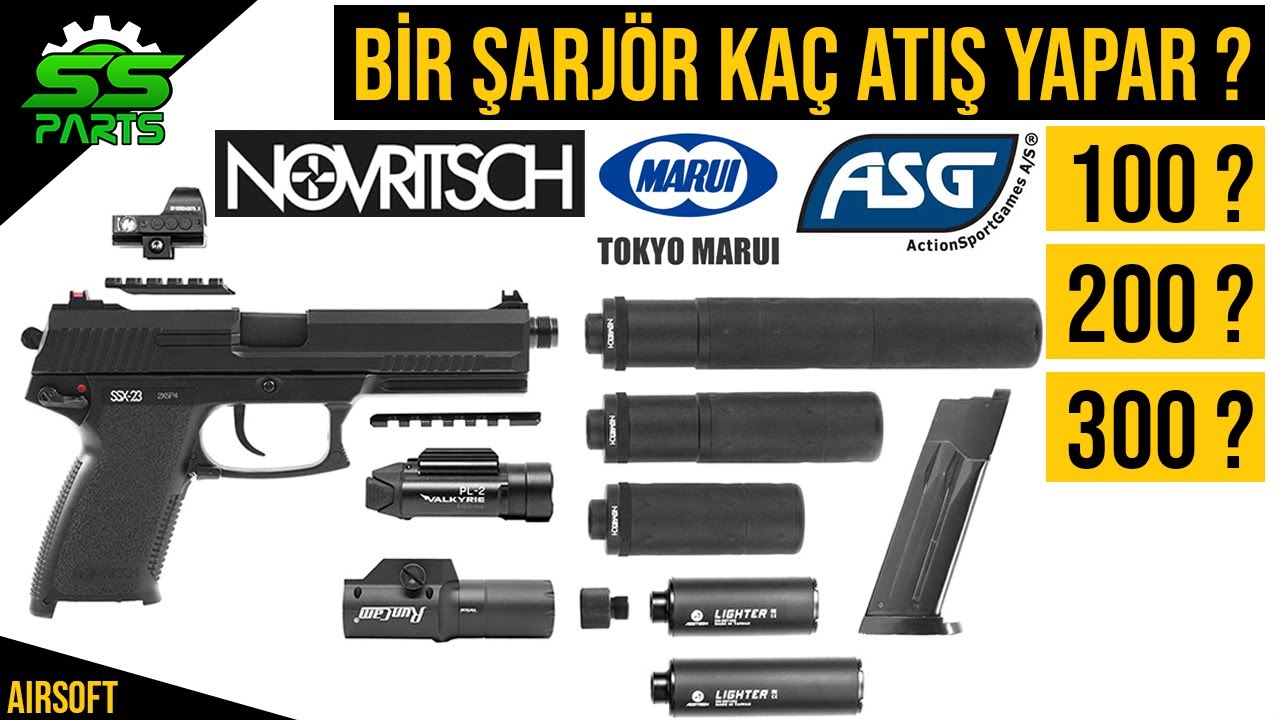 MK23 SSX23 ŞARJÖR KARŞILAŞTIRMA (Novritsch Tokyo Marui ASG) SANCAKTAR SSPARTS SSWORKS