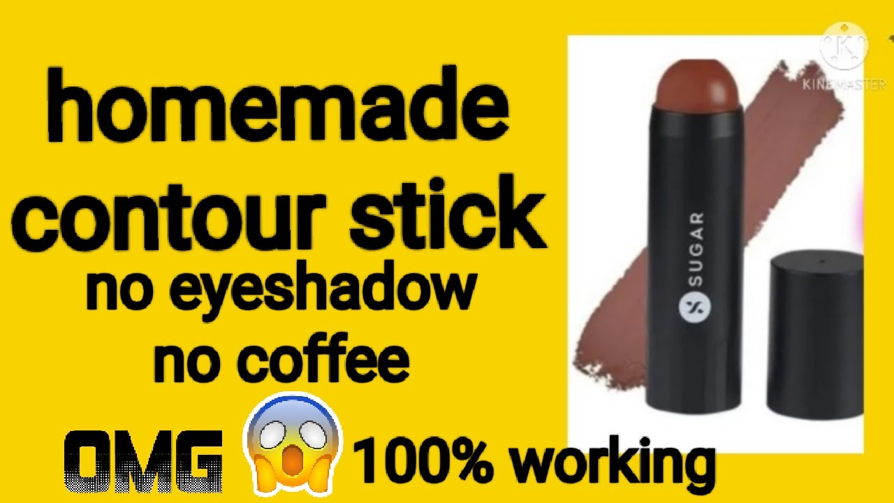 Homemade contour stick easy method using only two indegrients by craft with shrishti #shorts